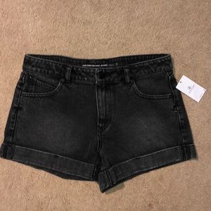 Black Denim Shorts